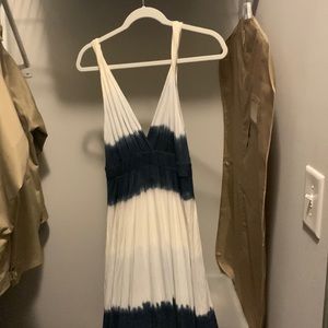Gypsy tie-dye blue maxi dress